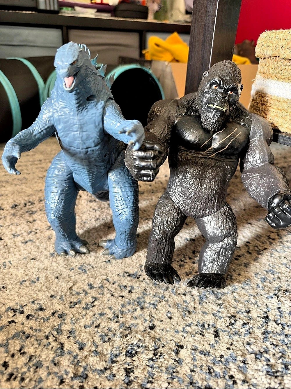 Legendary Godzilla and Kong Action Figures Blue & Black
